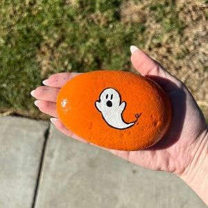 Sealed Acrylic Paint Spooky Ghost rock